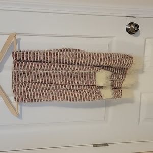 Fluffy Striped Scarf